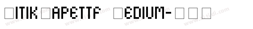 TitikTapettf Medium字体转换